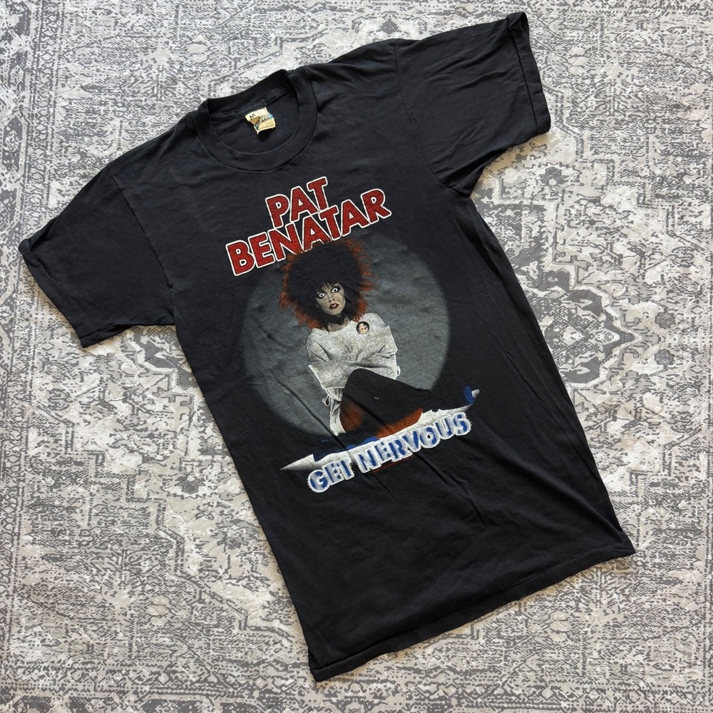 Vintage 80s Pat Benatar Get Nervous Tour 82-83 T Shirt Screen Stars Medium USA